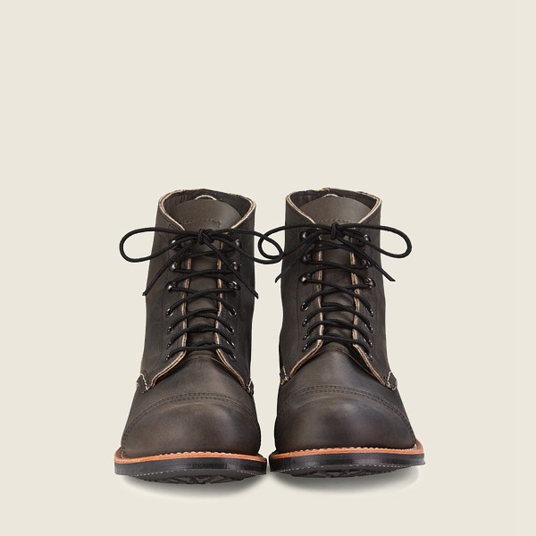 Red Wing Heritage Boots Iron Ranger - 6-Inch Rough & Tough Læder - Mørke Grå - Herre 1079-MOTDB